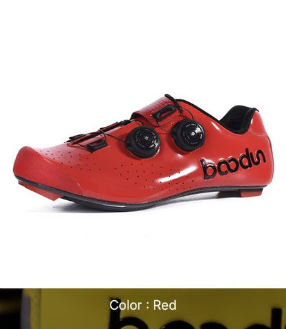 Chaussures de cyclisme professionnelles pour hommes – route et course | Respirantes et légères en fibre de carbone | Système de laçage rapide pour la vitesse et le confort