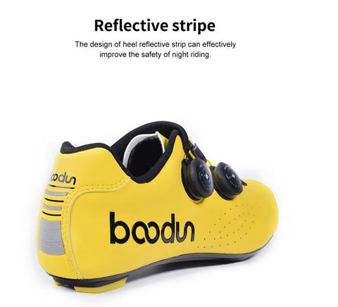 Chaussures de cyclisme professionnelles pour hommes – route et course | Respirantes et légères en fibre de carbone | Système de laçage rapide pour la vitesse et le confort