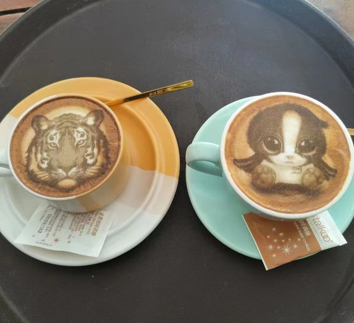 Digital Inkjet Edible Food Printing Machine Latte Art Coffee Printer Print On Cookies Coffee Bread Macarons For Restaurant Cafes