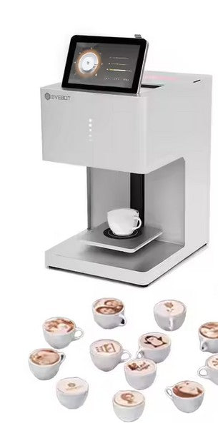 Digital Inkjet Edible Food Printing Machine Latte Art Coffee Printer Print On Cookies Coffee Bread Macarons For Restaurant Cafes