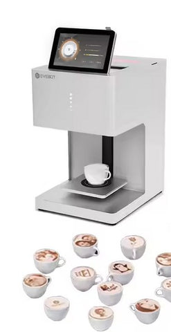 Machine d'impression alimentaire numérique à jet d'encre Comestible Imprimante à café Latte Art Imprimer sur biscuits Café Pain Macarons pour restaurants Cafés