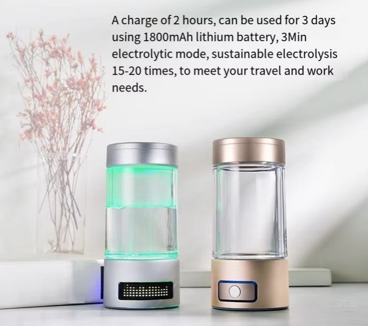 Water Ionizer - Alkaline Water Ionizer - Hydrogen Water Bottle Generator For Home Office & Home