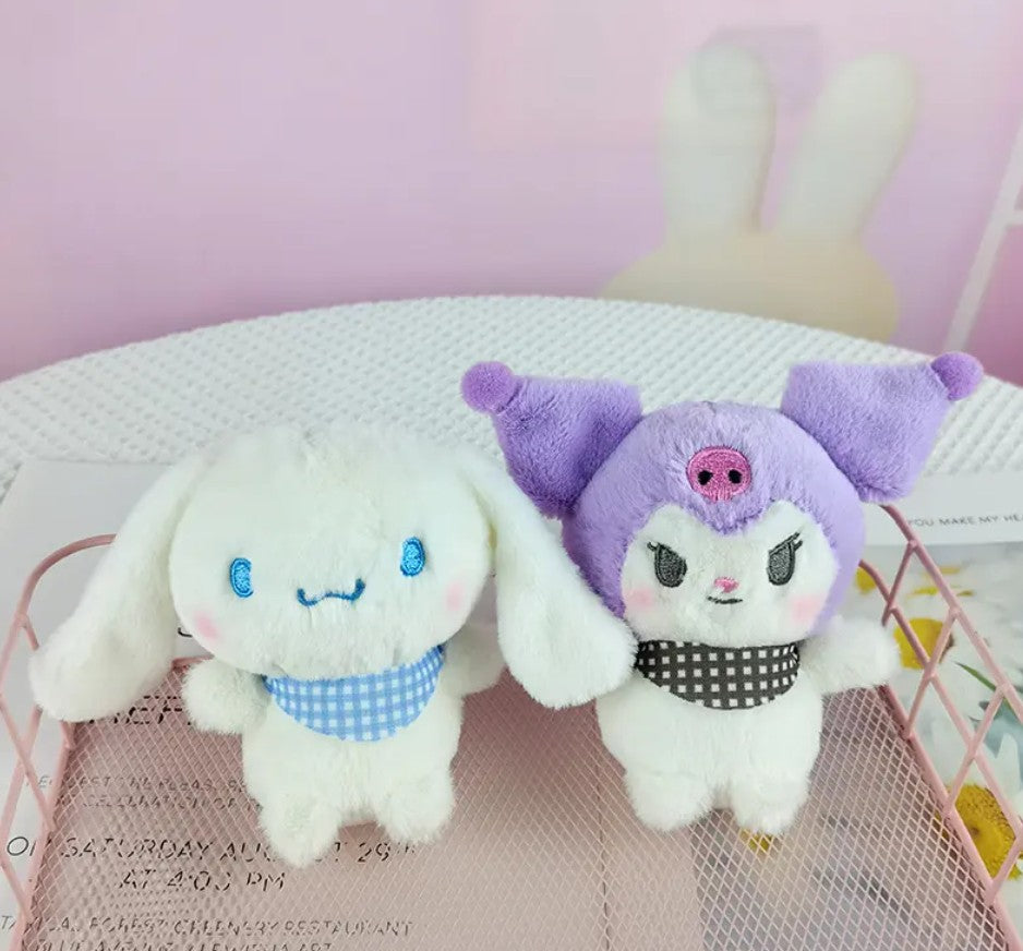 New Japan Figure Stuffed Plush Toys Kuromi Plush My Melody Mini Kawaii Melody Kitten Plush Keychain Wholesale