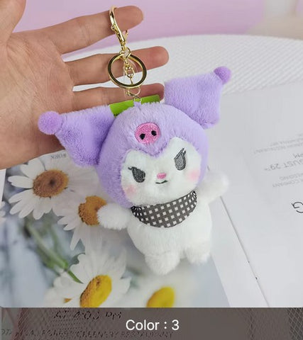 New Japan Figure Stuffed Plush Toys Kuromi Plush My Melody Mini Kawaii Melody Kitten Plush Keychain Wholesale