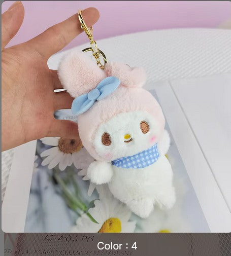 New Japan Figure Stuffed Plush Toys Kuromi Plush My Melody Mini Kawaii Melody Kitten Plush Keychain Wholesale