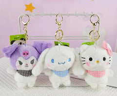 New Japan Figure Stuffed Plush Toys Kuromi Plush My Melody Mini Kawaii Melody Kitten Plush Keychain Wholesale