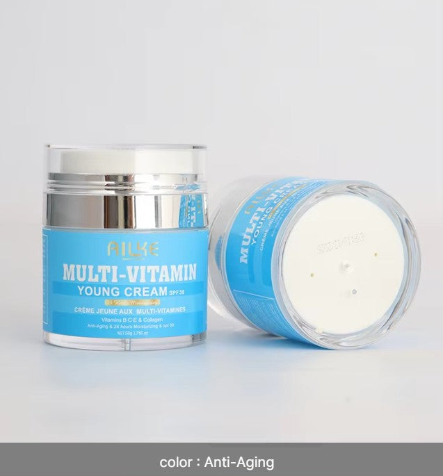 Ailke Customized in 7 Days Instant Fast Day and Night Vitamin C Whitening Face Cream for Dark Skin