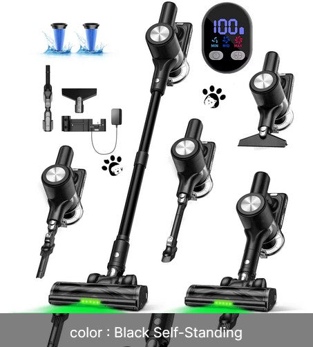 500W 46KPA Cordless Handheld Vacuum Cleaner 55 Mins Runtime Self-Standing Wall Mount Charging Pet Hair US Local Stock Car Dry