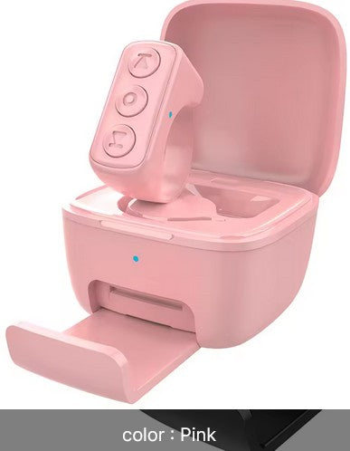 TikTok Scrolling Ring Phone Holder Remote Control for IOS Android Plastic Kindle APP Page Turner Selfie Video Record Feature