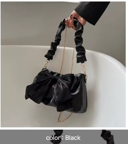 Stylish Women’s Pearl-Detail Chain Crossbody Bag – Chic Mini Shoulder Sling