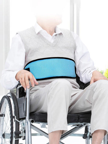 elders Wheelchair Seats Belt Adjustable Safety Harness Fixing Breathable Brace for the Elderly Patients Restraints Straps Brace Support - Fashionner