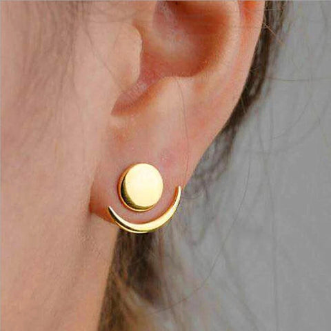 2023 Korean Elegant Leaves Back Hanging Pearl Earrings For Women Fashion Luxury Flower Fishtail Crystal Stud Earring Jewelry - Fashionner