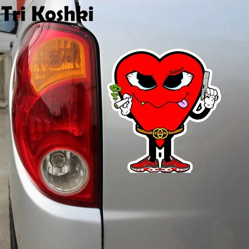 Accessories Tri Koshki KCS705 The Love Mafia Funny Car Sticker PVC Decals Motorcycle Accessories Sticker on Car Bumper Laptop Wall - Fashionner