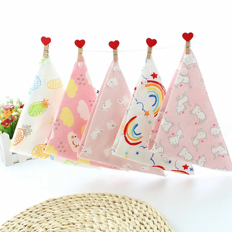 Boys Bandana Drool Bibs 100% Organic Cotton Bibs for Boys & Girls, Super Soft Absorbent Feeding Bibs Newborn Cartoon Towel - Fashionner
