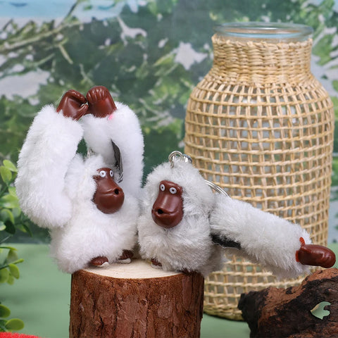Gifts Creative Plush Monkey Keychain Gorilla Backpack Pendant Long Arm Animal Bag Pendants Key Ring Decoration Adult Child Doll Gifts - Fashionner
