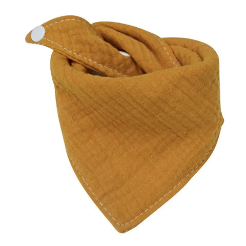 Boys Infant Cotton Bib Solid Color Triangle Scarf Feeding Saliva Towel Bandana Burp Cloth Boy Girl Babies Accessories Newborn - Fashionner