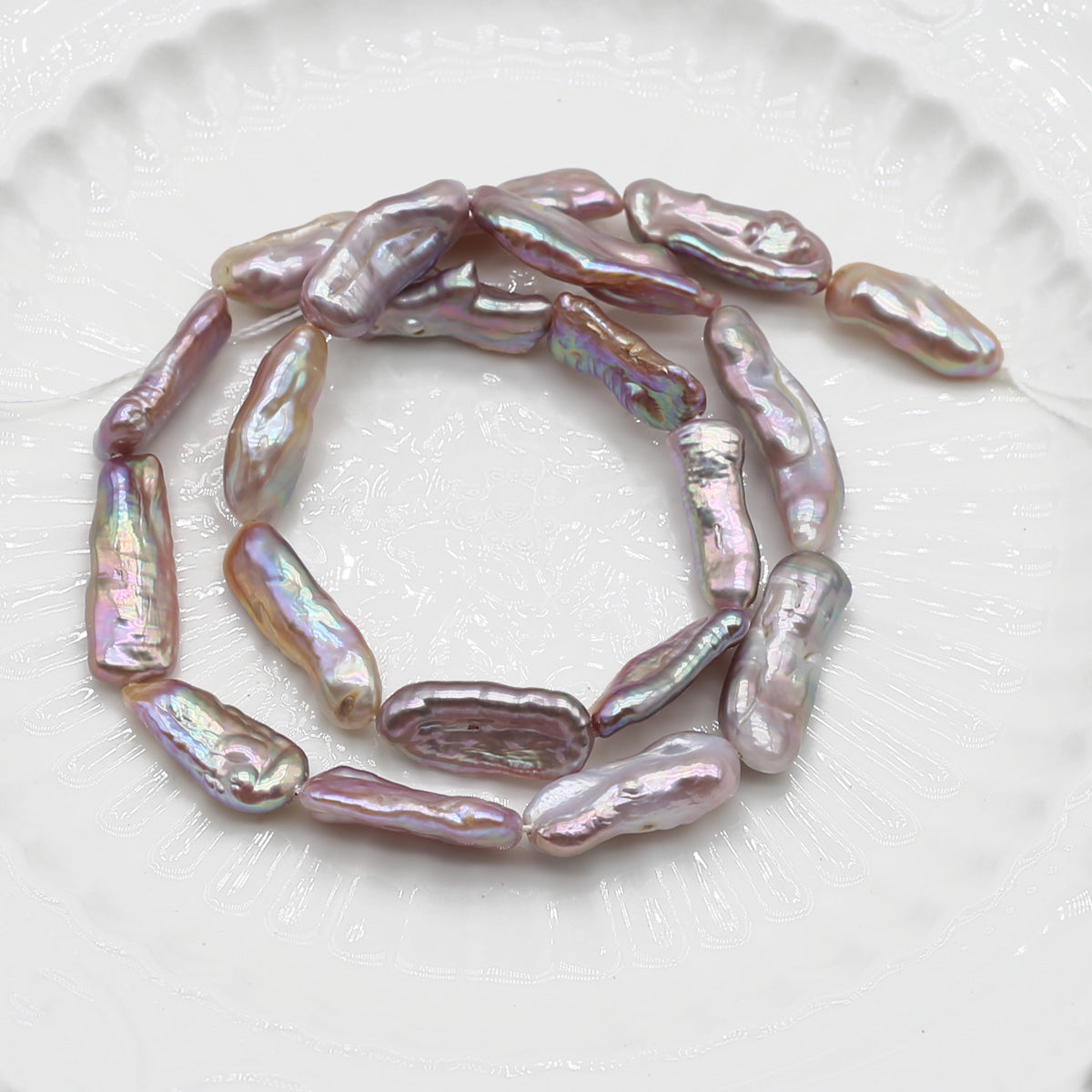 Buy Bright Water Purple Pearl Beads online at Fashionner.