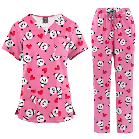 Printed Wash Comfortable Breathable Nurse Uniform