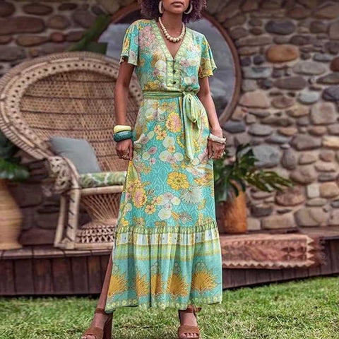 Buy Ladies Fashion Personality Boho Resort Dress online at Fashionner.