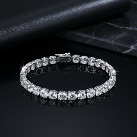 Buy New Tennis Bracelet With Moissanite Fully Set online at Fashionner.