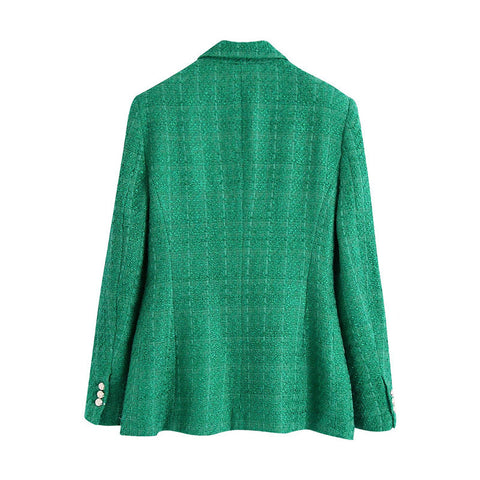 Textured Double Women Blazer