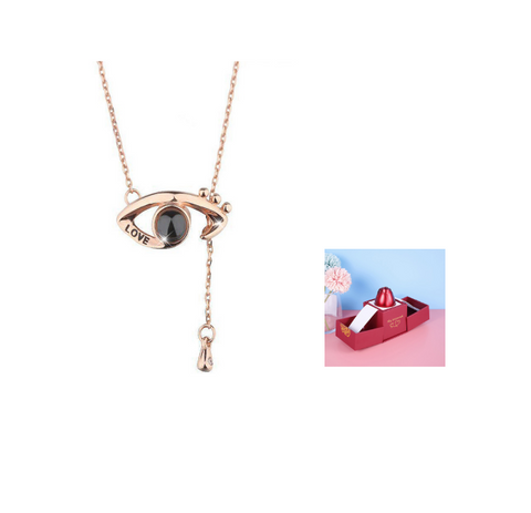 Hot Valentine's Day Gifts Metal Rose Jewelry Gift Box Necklace For Wedding Girlfriend Necklace Gifts - Fashionner