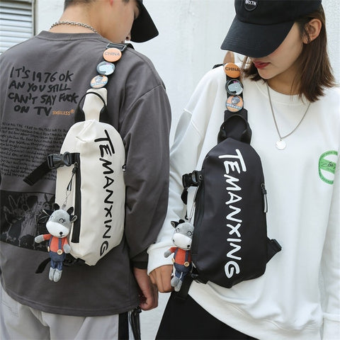Chest Sports Student Shoulder All-match Boys Waist Bag Crossbody Small Female Messenger Bag Men - Fashionner