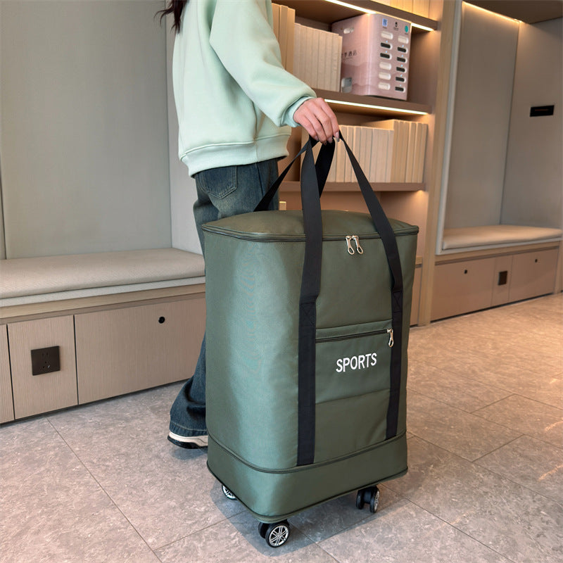 Removable Universal Wheel Large Capacity Expansion Storage Bag - Fashionner
