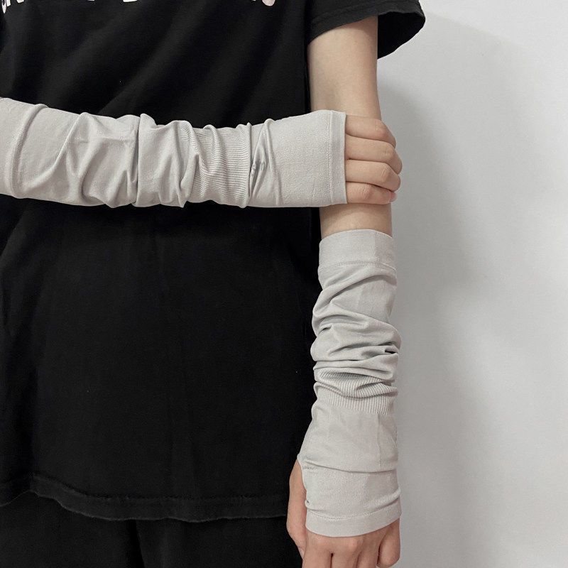 Women's Half Finger Punk Ice Sleeve Sun Protection Oversleeve