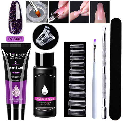 7-Piece Nail Art Crystal Extender Set - Fashionner
