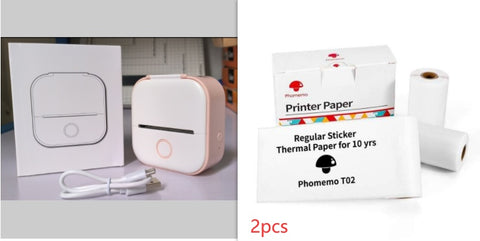 Mini Imprimante Thermique Portable Imprimante Photo Maison Imprimante de Mauvaises Questions pour Étudiant Imprimante d'Étiquettes Mini Bluetooth Étiquette de Prix