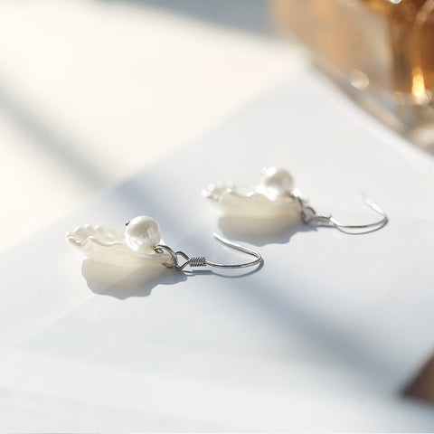 Boucles d'oreilles coquillages complexes pour femmes