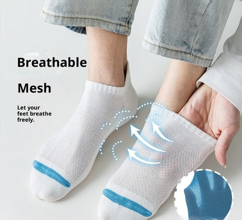 Chaussettes de basketball basses tendance pour jeunes, avec maille respirante et évacuation de la transpiration