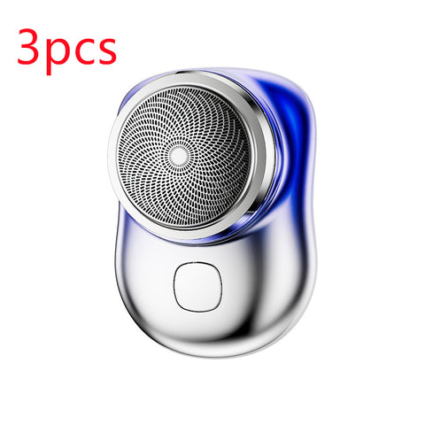 Mini rasoirs électriques portables sans fil pour le visage, rechargeables par USB, rasoir électrique humide et sec indolore, petite machine à raser pour hommes