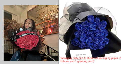 Bouquet de mariée personnalisé de la Saint-Valentin avec fleurs fraîches éternelles