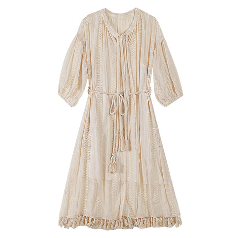 Robe deux pièces épaisse style bohème chic