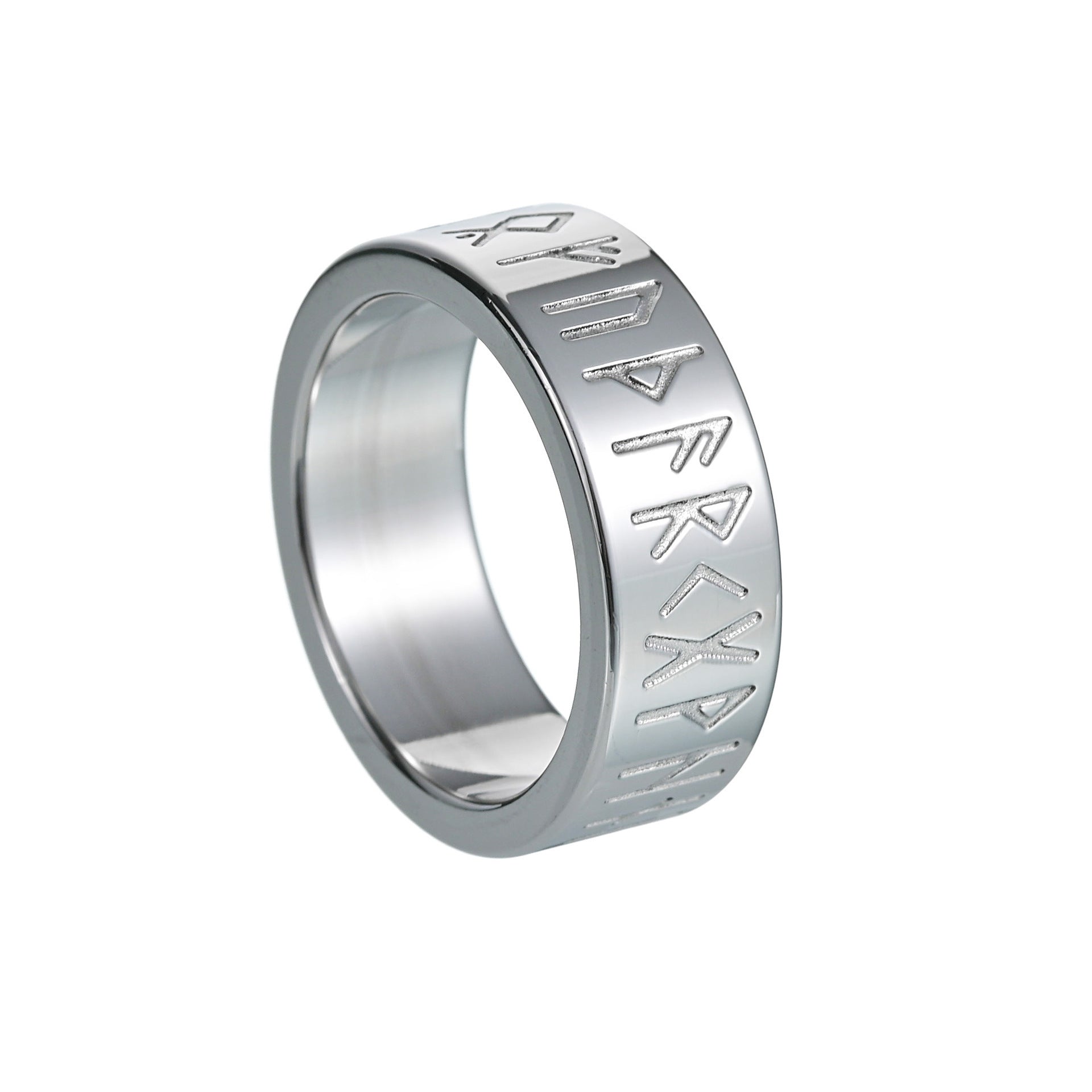 Couple Titanium Steel Ornament Ring