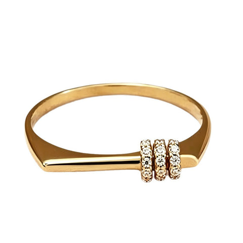 Buy Micro-Inlaid Light-Luxury Minimalist Ring For Women online at Fashionner.