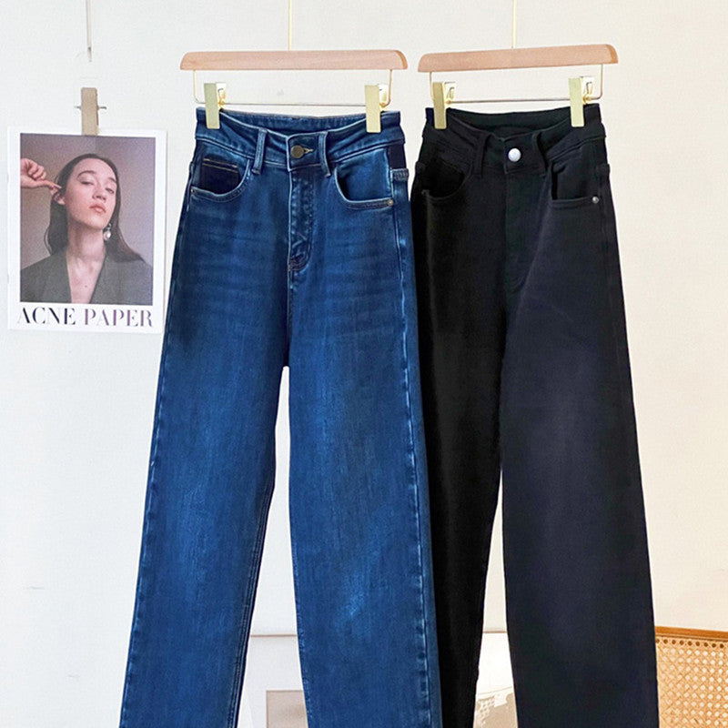 Vintage Handmade Embroidered Warm Washed Jeans - Fashionner