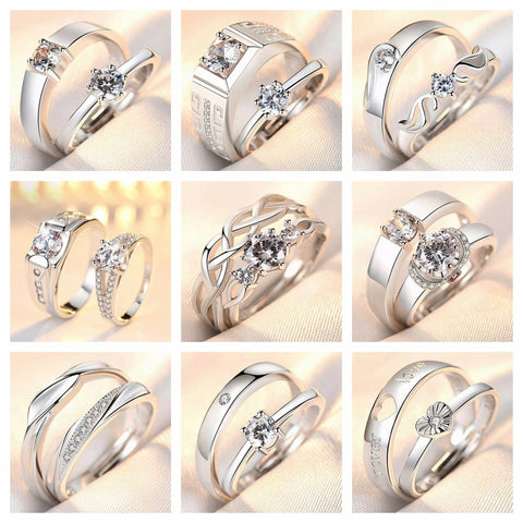 Bague de couple édition coréenne minimaliste