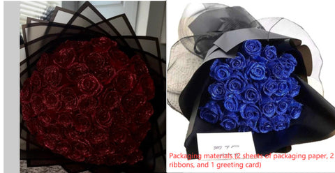 Bouquet de mariée personnalisé de la Saint-Valentin avec fleurs fraîches éternelles