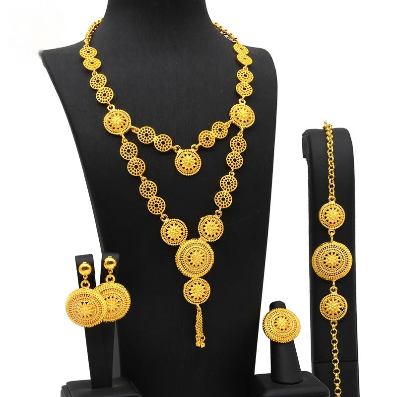 Buy Wedding Accessories Necklace Bracelet Ring Earrings online at Fashionner.