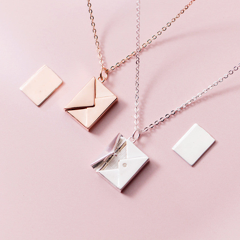Buy Fashion Jewelry Envelop Necklace Women Lover Letter Pendant Best Gifts For Girlfriend online at Fashionner.