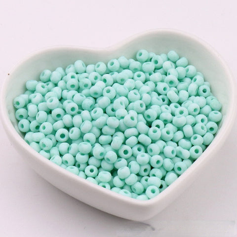 Perles de riz en verre Macaron Super Premium 4 mm