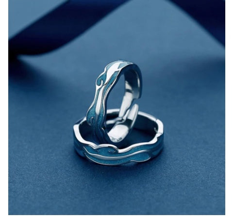 Bague de couple homme et femme à la mode