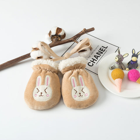 Gant de protection pour enfant avec tour de cou chaud et doigts apparents