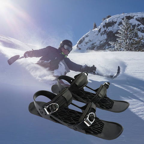 Mini-skis portables courts et réglables pour la neige