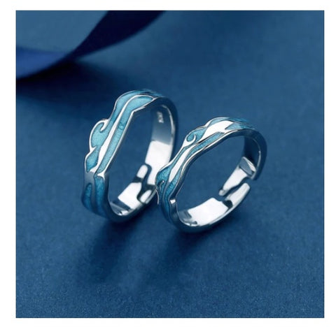 Bague de couple homme et femme à la mode
