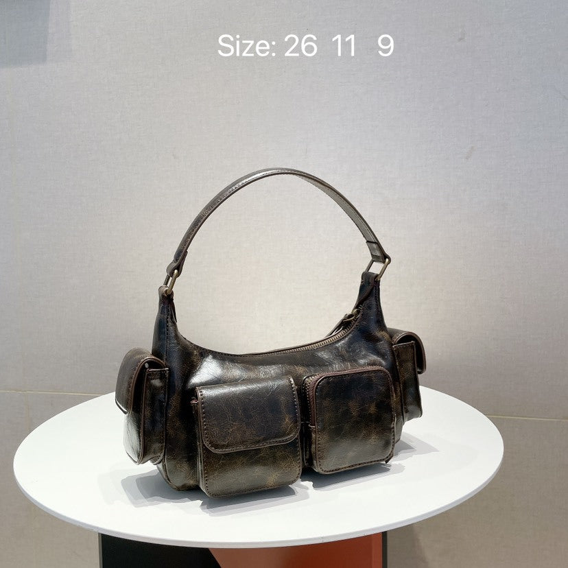 Simple One-shoulder Underarm Tote Bag - Fashionner