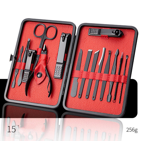 Professional Scissors Nail Clippers Set Ear Spoon Dead Skin Pliers Nail Cutting Pliers Pedicure Knife Nail Groove Trimmers - Fashionner